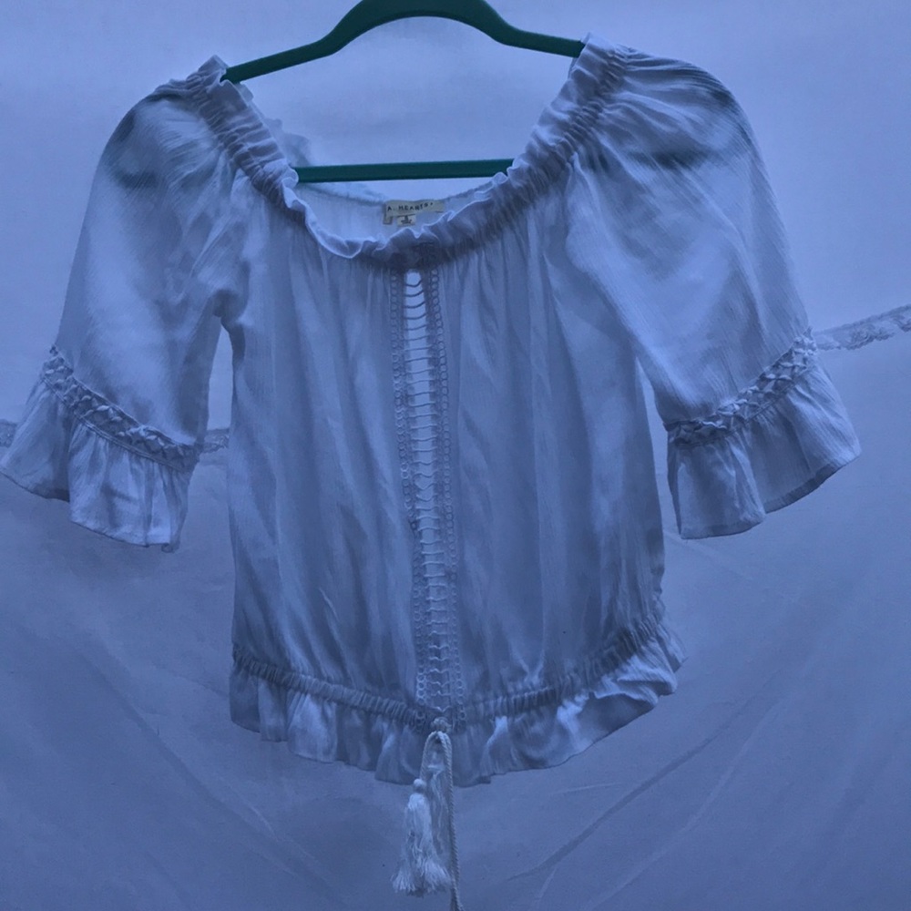off the shoulder boho top